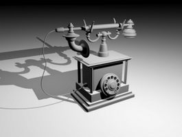 Old Telephone 3d model preview