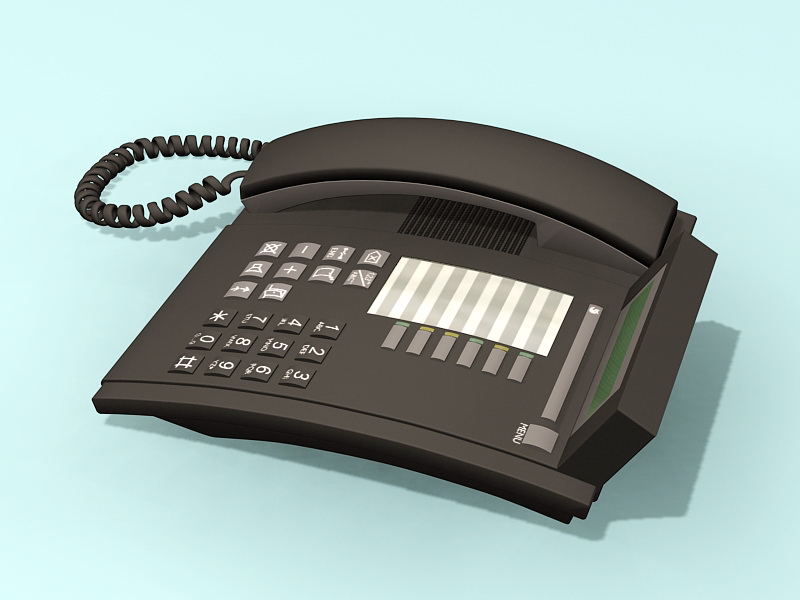 Office Telephone 3d rendering