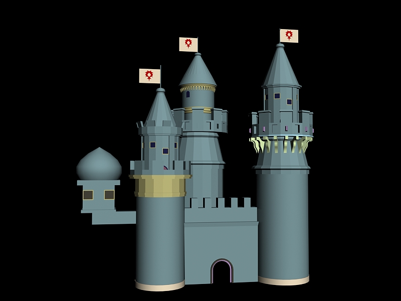 Medieval Castle 3d rendering