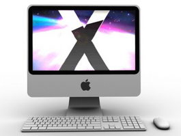 Apple iMac 3d model preview