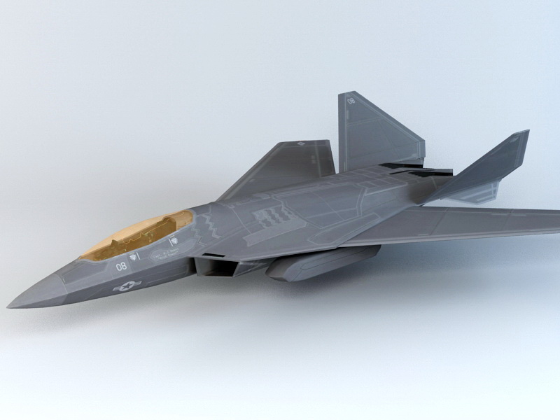 F-52 Fighter Jet 3d rendering