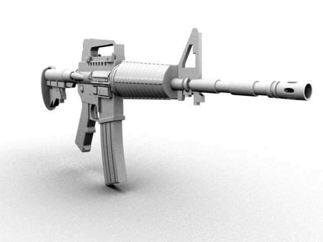 M4 Carbine 3d rendering