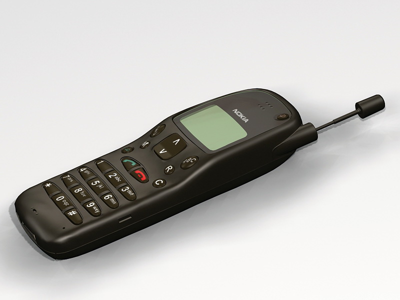 Old Nokia Phone 3d rendering