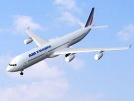 Air France Airbus A340-300 3d model preview