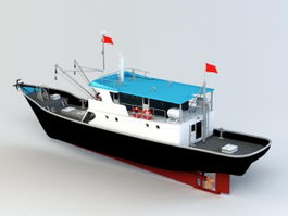 Commercial Fishing Vessel 3d model preview