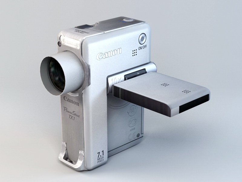 Canon PowerShot TX1 3d rendering
