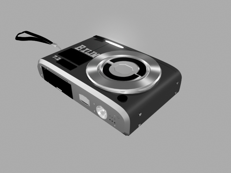 Casio Exilim Camera 3d rendering
