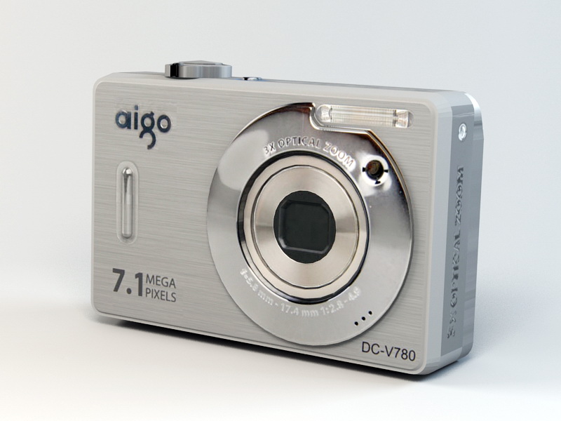 Aigo DC-V780 Digital Camera 3d rendering