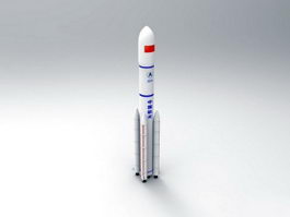 Long March Rocket 3d model preview