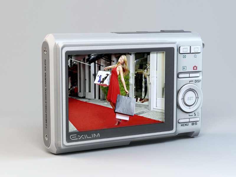Casio EX-Z75 Digital Camera 3d rendering