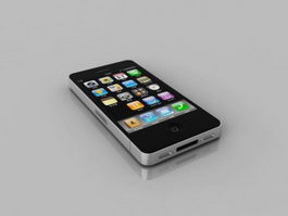 iPhone 4 Black 3d model preview