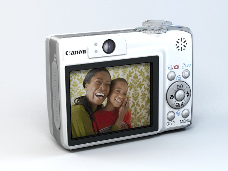Canon PowerShot A560 3d rendering
