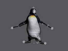 Animated Penguin Rig 3d model preview