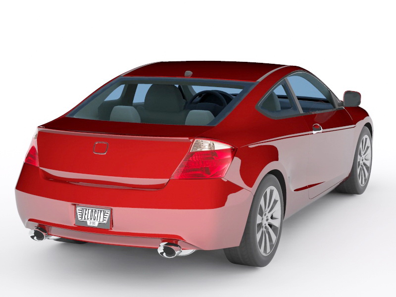 Honda Accord Coupe 3d Model 3ds Max Files Free Download Cadnav