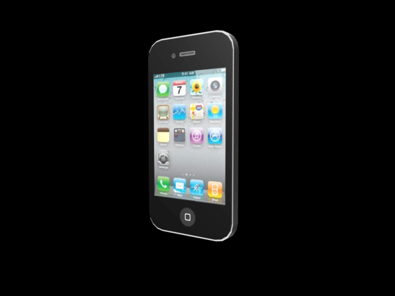 iPhone 5 3d rendering