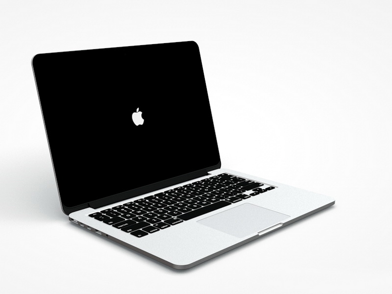 MacBook Pro 3d rendering