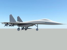 Fighter Aircraft 3d model preview