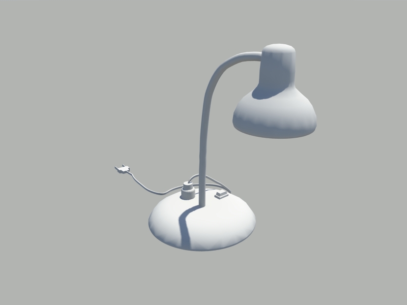 Office Desk Lamp 3d rendering