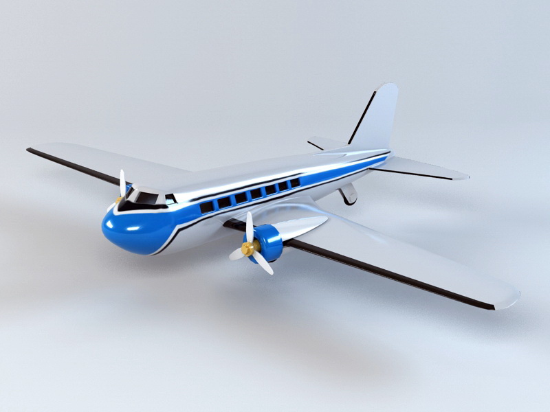 Toy Airplane 3d model 3ds Max files free download