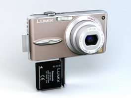 Panasonic Lumix DMC-FX30 Camera 3d model preview