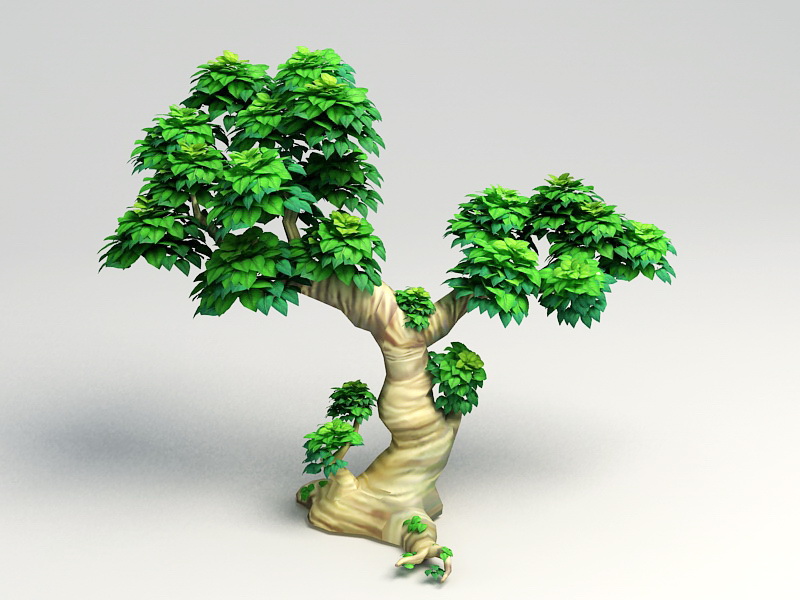 Cartoon Tree 3d Model 3ds Max Files Free Download Modeling 46813 On 