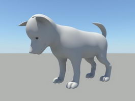 Alaskan Malamute Dog 3d model preview