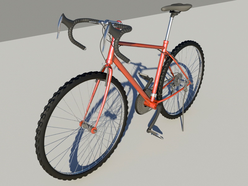 Racing Bicycle 3d rendering