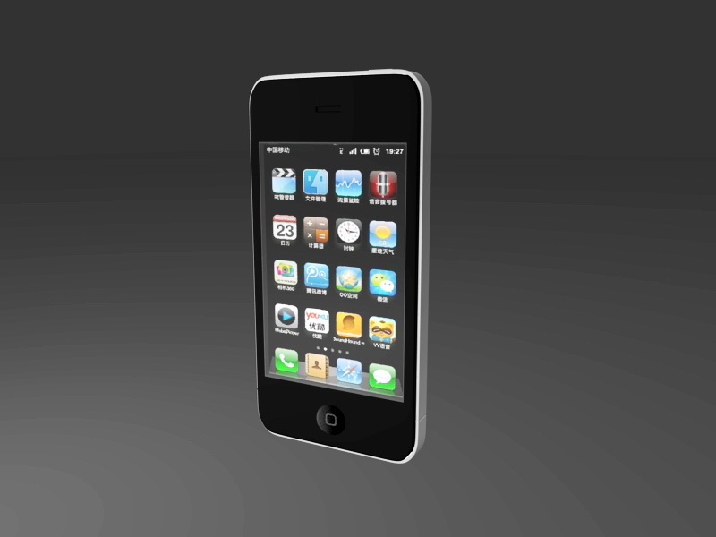 iPhone 4 3d rendering