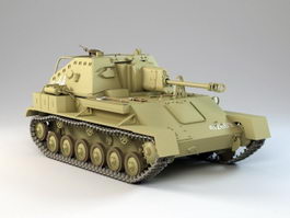 SU-76M Tank Destroyer 3d model preview