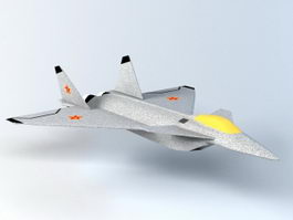 J-24 Fighter Aircraft 3d model preview