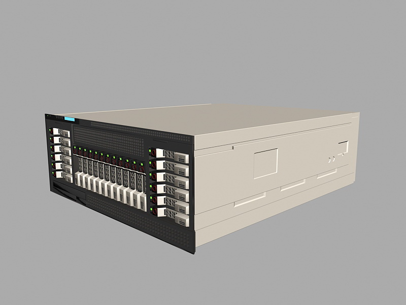 Dell PowerEdge Server 3d rendering