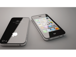 iPhone 4S Black 3d model preview