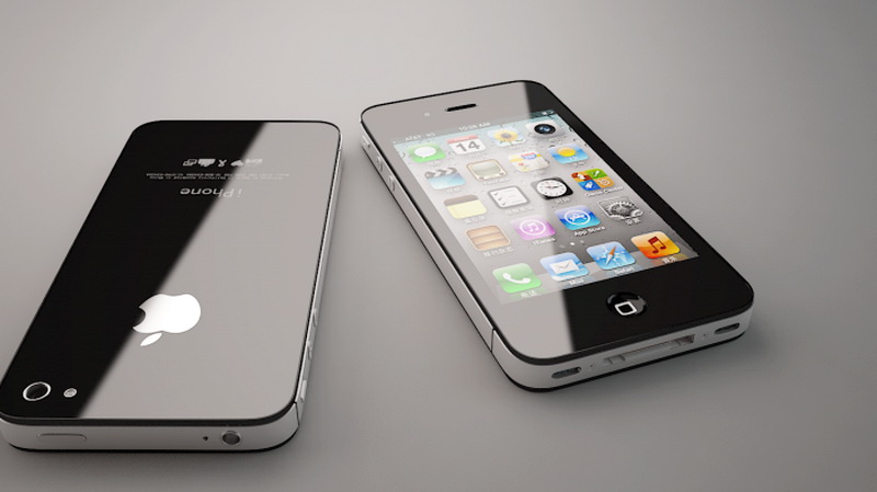 iPhone 4S Black 3d rendering