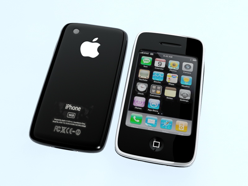 iPhone 6 Black 3d rendering