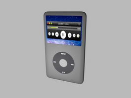 iPod Classic 3d model preview