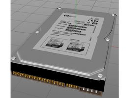 HP Hard Drive 3d model preview