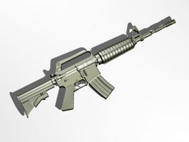 M4A1 Carbine Assault Rifle 3d model preview