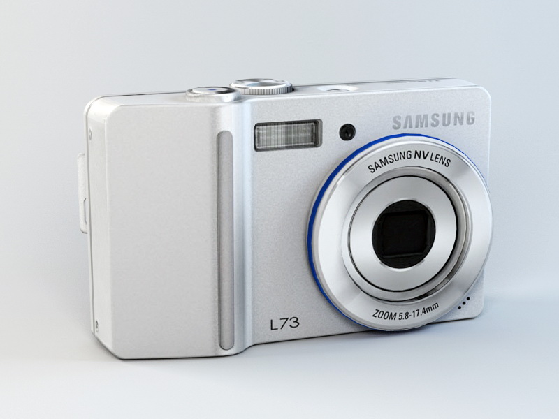 Samsung Digimax L73 Digital Camera 3d rendering