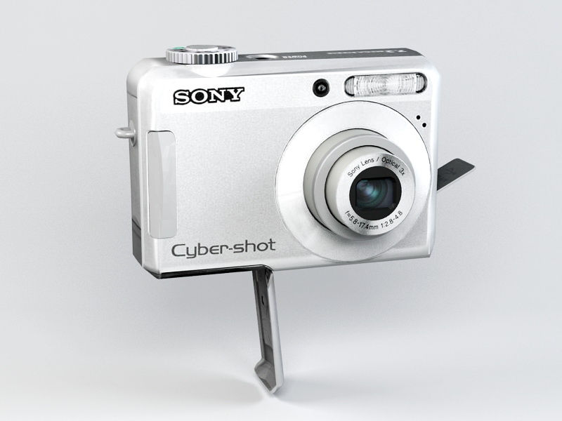 Sony Cyber-shot DSC-S650 Digital Camera 3d rendering