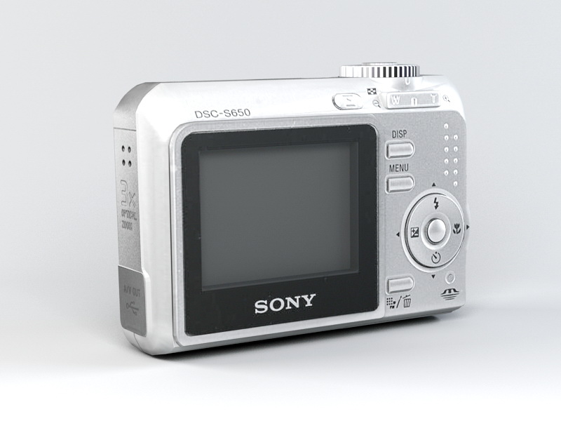Sony Cyber-shot DSC-S650 Digital Camera 3d rendering