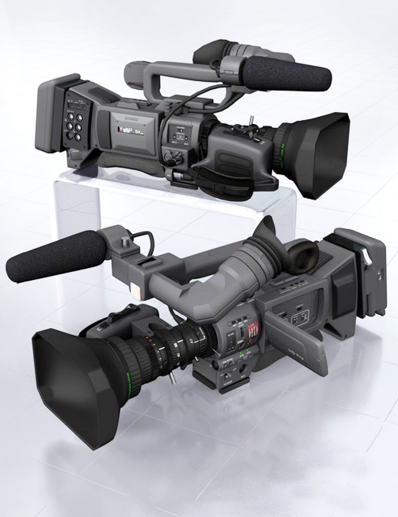 Television Video Camera 3d rendering