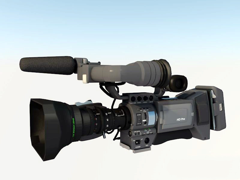 Television Video Camera 3d rendering