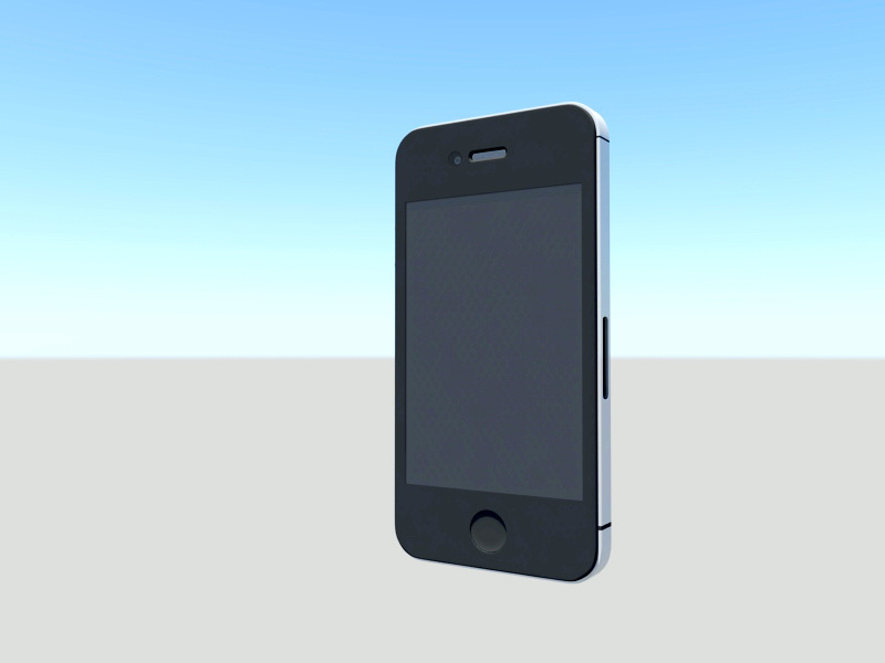 Apple iPhone 4S 3d rendering