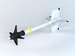 Guided Missile 3d model preview