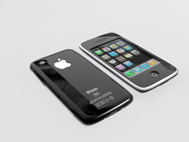 Apple iPhone 6 Black 3d rendering