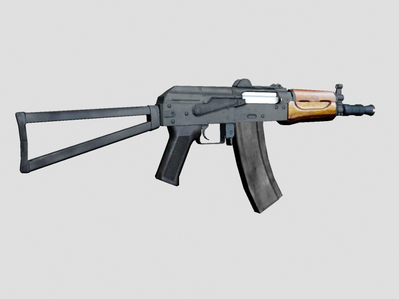 AKS-74U Carbine 3d rendering