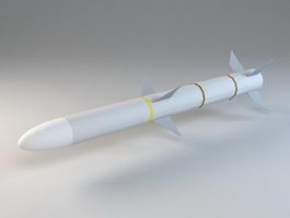 AMRAAM Missile 3d model preview