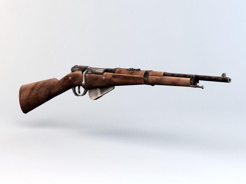 Berthier Rifle 3d rendering