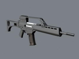 HK G36K Carbine 3d model preview
