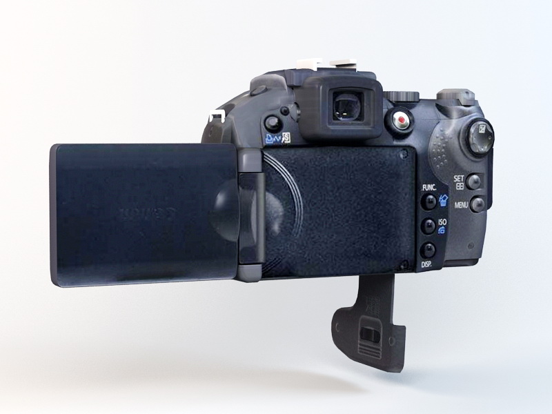 Canon PowerShot S5 IS Camera 3d rendering